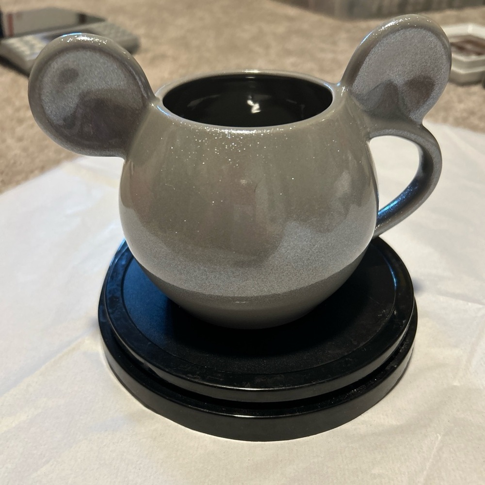 Disney Store Mickey Mouse faceless  Ear Mug With Metallic Silver Glaze